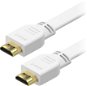 AlzaPower Flat HDMI 1.4 High Speed 4K 1.5m White - Video Cable