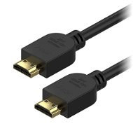 Video Cable AlzaPower Core Premium HDMI 2.0 High Speed 4K 1m black - Video kabel