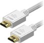 Videokábel AlzaPower AluCore Premium HDMI 2.0 High Speed 4K, 1.5m - fehér - Video kabel