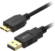 AlzaPower Core USB-A (M) to MicroUSB-B 3.2 Gen 1, 1m - černý - Datový kabel