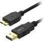 Datenkabel AlzaPower Core USB-A (M) to MicroUSB-B 3.2 Gen 1, 1m - schwarz - Datový kabel
