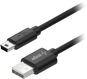 AlzaPower Core USB-A (M) to MiniUSB 1m - černý - Datový kabel