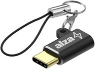 AlzaPower USB-C (M) to Micro USB (F) Keychain Black - Adapter