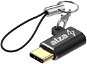 Adapter AlzaPower USB-C (M) to Micro USB (F) Keychain Black - Redukce