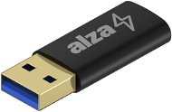 AlzaPower USB-A (M) USB-C 3.2 (F)-re fekete - Átalakító