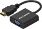 Adapter AlzaPower HDMI (M) to VGA (F) 0.18m Matte Black - Redukce
