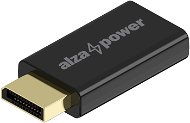 AlzaPower DisplayPort (M) to HDMI (F) 4K 30Hz fekete - Átalakító