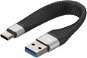 Datový kabel AlzaPower FlexCore USB-C 3.2 Gen 1 černý - Datový kabel