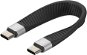Datový kabel AlzaPower FlexCore USB-C to USB-C 3.2 Gen 2, 5A, 100W černý - Datový kabel