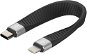 AlzaPower FlexCore USB-C to Lightning MFi fekete - Adatkábel