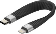 AlzaPower FlexCore USB-C to Lightning MFi čierny - Dátový kábel
