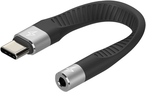 AlzaPower FlexCore USB-C (M) to 3,5mm Jack (F) - schwarz - Adapter - Hauptbild