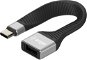 Adapter AlzaPower FlexCore USB-C 3.2 Gen 2 (M) to USB-A (F) Black - Redukce