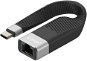 AlzaPower FlexCore USB-C 3.2 Gen 1 (M) to LAN (F) černý - Redukce