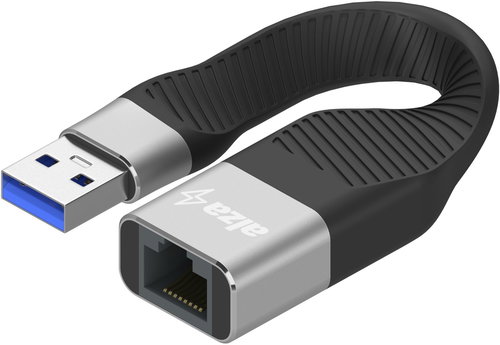 AlzaPower FlexCore USB-A (M) to RJ-45 (F) - schwarz - Adapter - Hauptbild