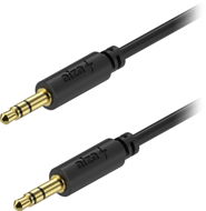 AlzaPower Core Audio 3,5 mm Jack (M) to 3,5 mm Jack (M) 1 m čierny - Audio kábel