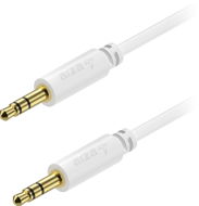 AlzaPower Core Audio 3.5mm Jack (M) to 3.5mm Jack (M), 1m - fehér - Audio kábel