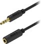 Audio kábel AlzaPower Core Audio 3.5mm Jack (M) to 3.5mm Jack (F), 5m - fekete - Audio kabel