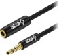Audio-Kabel AlzaPower AluCore Audio 3.5mm Jack (M) to 3.5mm Jack (F) 1m schwarz - Audio kabel