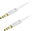 AlzaPower FlatCore Audio 3.5mm Jack (M) to 3.5mm Jack (M) 0.5m weiss