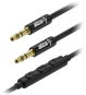 AlzaPower AluCore Audio 3.5mm Jack 4P-TRRS (M) to 3.5mm Jack (M) 1m black - AUX Cable