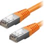 AlzaPower Patch CAT5E FTP 0,5 m, narancs - Hálózati kábel