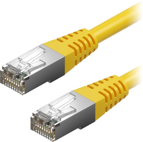 AlzaPower Patch CAT5E FTP 1m Yellow - Ethernet Cable - Main image