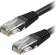 AlzaPower Patch CAT5E UTP 3 m čierny - Sieťový kábel
