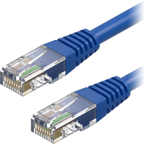 AlzaPower Patch CAT5E UTP 0.25m Blue - Ethernet Cable - Main image