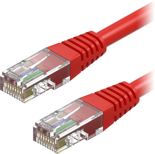 AlzaPower Patch CAT5E UTP, 7m, Red - Ethernet Cable - Main image