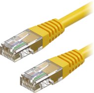 AlzaPower Patch CAT5E UTP 0,25m, sárga - Hálózati kábel