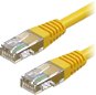 AlzaPower Patch CAT5E UTP 0,25m, sárga - Hálózati kábel