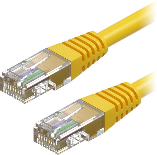 AlzaPower Patch CAT5E UTP 5m Yellow Main image AlzaPower Patch CAT5E UTP 5m Yellow - Ethernet Cable - Main image