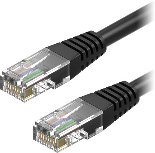 AlzaPower Patch CAT6 UTP 7m black - Ethernet Cable - Main image
