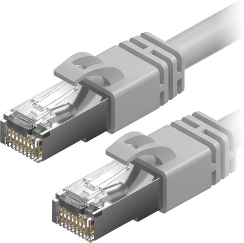 AlzaPower Patch CAT7 S/FTP 2m grey Main image AlzaPower Patch CAT7 S/FTP 2m grey - Ethernet Cable - Main image