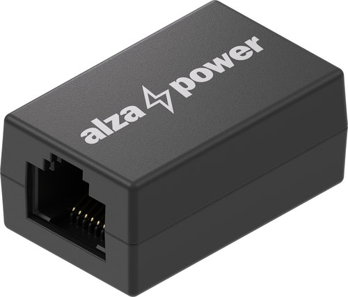 AlzaPower CAT6 FTP Keystone Jack Coupler - černý - Keystone - Hlavní obrázek