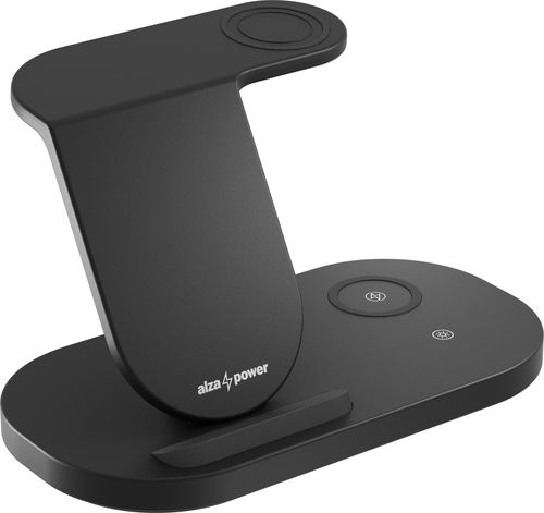 AlzaPower WSC100B 3in1 Wireless Charger für Samsung schwarz - Kabelloses Ladegerät - Hauptbild