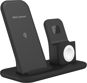 Wireless Charger AlzaPower WFA130 PureCharge 3in1 Dock Black - Bezdrátová nabíječka