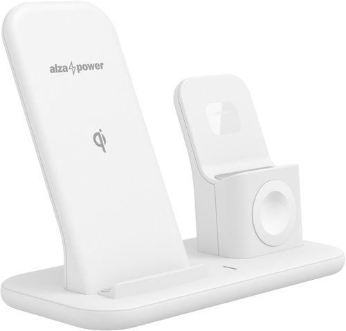 AlzaPower WFA130 PureCharge 3in1 Dock White Main image AlzaPower WFA130 PureCharge 3in1 Dock White - Wireless Charger - Main image
