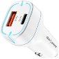 Auto-Ladegerät AlzaPower Car Charger P200 USB-A + USB-C Power Delivery 35W weiß - Nabíječka do auta