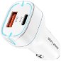 AlzaPower Car Charger P200 USB-A + USB-C Power Delivery 35W bílá - Car Charger