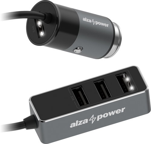 AlzaPower Car Charger X540 Multi Charge, Grey - Car Charger - Main image