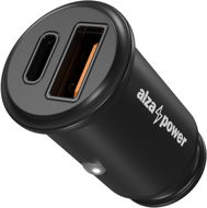 Autós töltő AlzaPower Car Charger C520 Fast Charge + Power Delivery - fekete - Nabíječka do auta