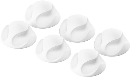 AlzaPower Cable Clips 6 Stück weiss - Kabel-Organizer - Hauptbild