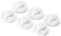 Cable Organiser AlzaPower Cable Clips, 6pcs, White - Organizér kabelů