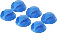 AlzaPower Cable Clips, 6pcs, Blue - Cable Organiser