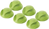 AlzaPower Cable Clips, 6pcs, Green - Cable Organiser