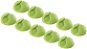 AlzaPower Small Cable Clips, 10pcs, Green - Cable Organiser