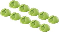 AlzaPower Little Cable Clips 10 pcs Green - Cable Organiser