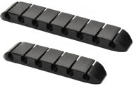 Kábelrendező AlzaPower Long Cable Clips 2 pcs fekete - Organizér kabelů